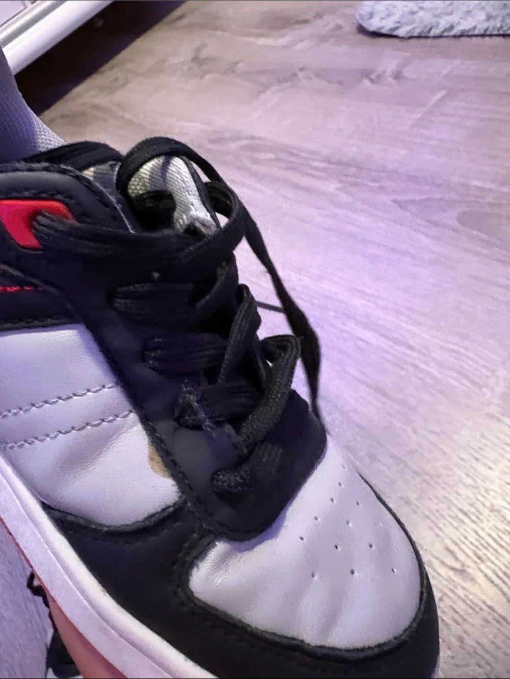 The Children's Place White, Black and Red Kids Sneakers